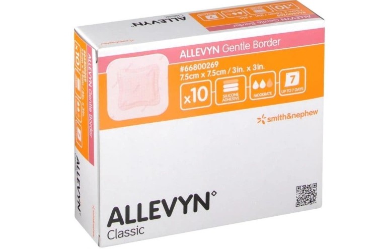 Allevyn Gentle Border 7,5* 7,5cm 1szt